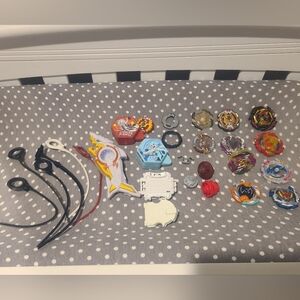 Hasbro Takara Beyblade Mixed LOT Spinners/ Launchers Various Metal Plastic Parts